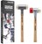 Promotional Box "Dreamteam Maintenance" ‒ SUPERCRAFT soft-face mallet with hickory handle and BASEPLEX soft-face mallet, cellulose acetate / nylon | EH 3366.