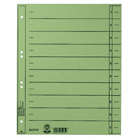 Leitz 16523030 Trennblatt A4 farbig bedruckt hellblau Karton 25 St/ück