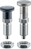 Index Plungers ‒ with hexagon collar and locking, stainless steel A4 | EH 22120.