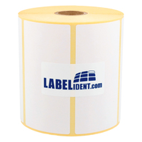 2000 Etiketten Papier 90 x 33mm weiß permanent 1/" Kern 1-bahnig