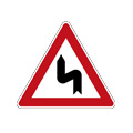 Double bend or series of bends ahead
