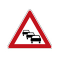 Traffic queues likely on road ahead