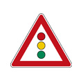 Panneau de signalisation feu tricolore