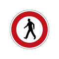 Fahrverbot für Fußgänger