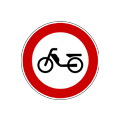 Regulatory sign mopeds prohobited