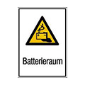 Battery room sign