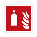 Trigger station for room protection F014 fire safety sign