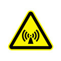 Waarschuwingsbord EN ISO 7010 W005 niet-ioniserende straling