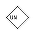 Hazardous goods labels UN