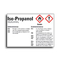 Hazardous substance labels Iso-Propanol according to GHS