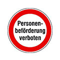 Personen-Beförderung verboten