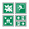 All escape route signs