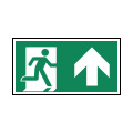 Emergency exit arrow up sign