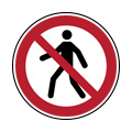 Prohibido el paso a peatones