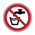 No drinking water