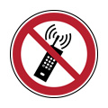 Actieve telefoons verboden