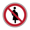 Voor zwangere vrouwen verboden