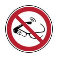 Data glasses prohibited