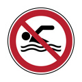 Zwemmen verboden