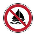 Navigation à voile interdite