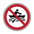 Prohibido a embarcaciones sin motor