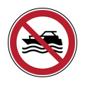 Prohibido a embarcaciones con motor