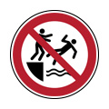 No pushing into water
