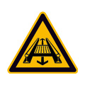 Warning of conveyor system in track