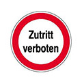 Toegang verboden (rond bord)
