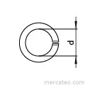 Stainless steel washer DIN 7980