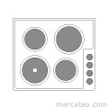 Stainless steel hob