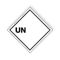 Gefahrgut-Aufkleber UN