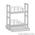 Small container shelf unit