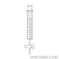 Gas syringe with capillary attachment