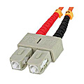 LWL patch cable SC plug to E2000 plug