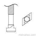 Rhombus-head screw