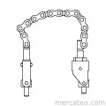 Chain clamping set