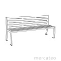 Sheet metal bench