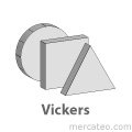 Placas de comparación de dureza Vickers
