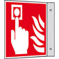 wolkdirekt 'Brandschutzschild, nachleuchtend, Fahnenschild, Brandmelder, Größe: 20 x 20 cm' bei Mercateo kaufen...