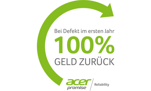 Logo Acer Reliability Promise 100