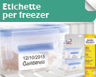 Etichette per freezer