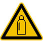 ALT: Warschild 'Warnung vor Gasflaschen'