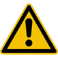 wolkdirekt 'Warnung vor einer Gefahrstelle Warnschild, selbstkl. Folie, Größe 10cm' bei Mercateo kaufen...