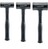 Maillet BLACKCRAFT ‒ avec manche en tube d'acier incassable, habillé de PUR et ergonomique, poignée antidérapante | EH 3379.