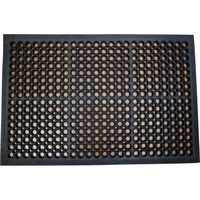 Doortex Schmutzfangmatte schwarz aus 100 /% Nitrilgummi 75 x 85 cm rechteckig Mehrzweckmatte scrapemat