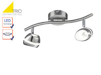Retro Deckenlampe 3 flammiger LED Deckenstrahler Rondell SHARK Spots schwenkbar