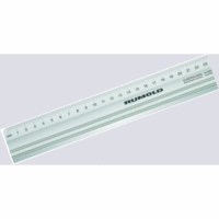 50cm Rumold Schneidelineal Aluminium mit Stahlkante