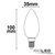 Drawing - E14 LED candle :: 4W :: milky :: warm white