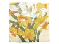 Servietten Sköna Ting daffodil 25Stk. 33x33cm, 3lagig, bedruckt mit Narzissen